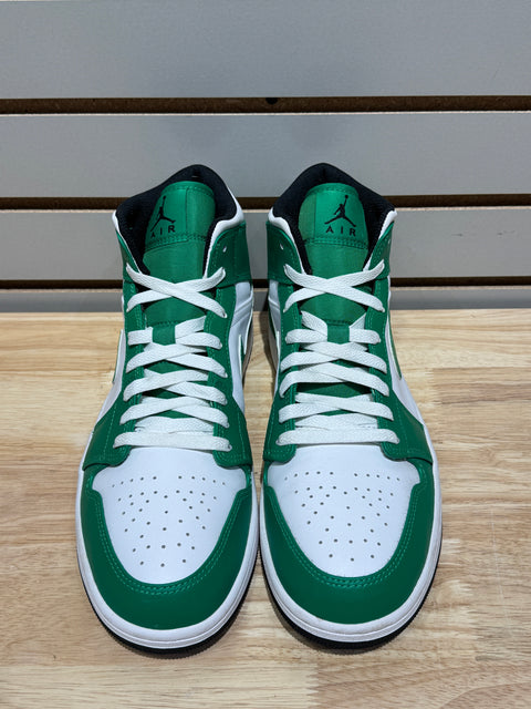 Jordan 1 Mid Lucky Green Sz 12