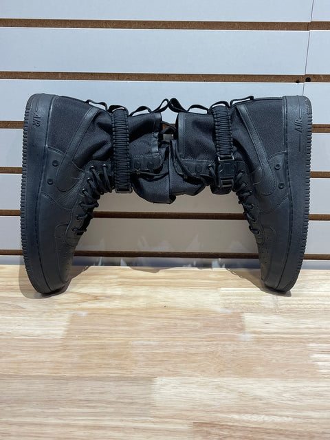 Nike SF Air Force 1 High Triple Black Sz 12