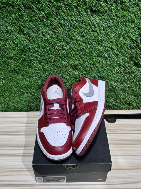 Jordan 1 Low White Bordeaux Sz 8.5M