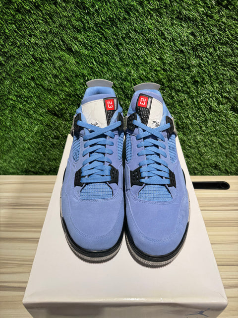 Jordan 4 Retro University Blue Sz 14