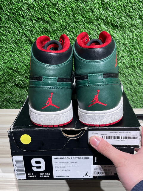 Jordan 1 Retro Green Gucci Sz 9M