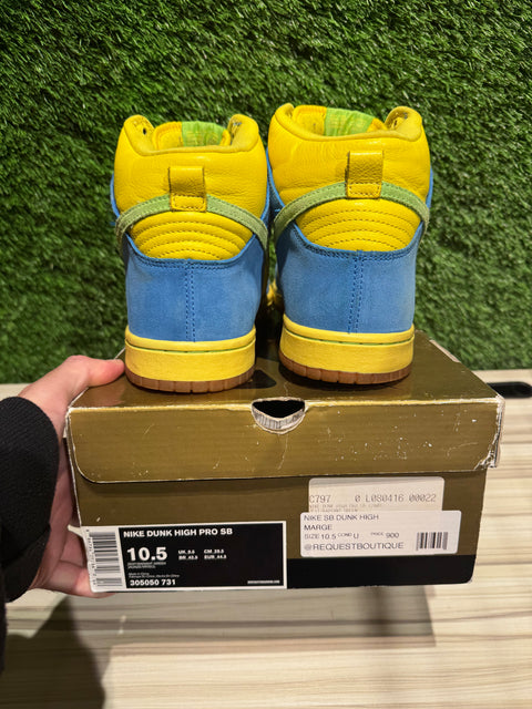 Nike SB Dunk High Marge Simpson Sz 10.5
