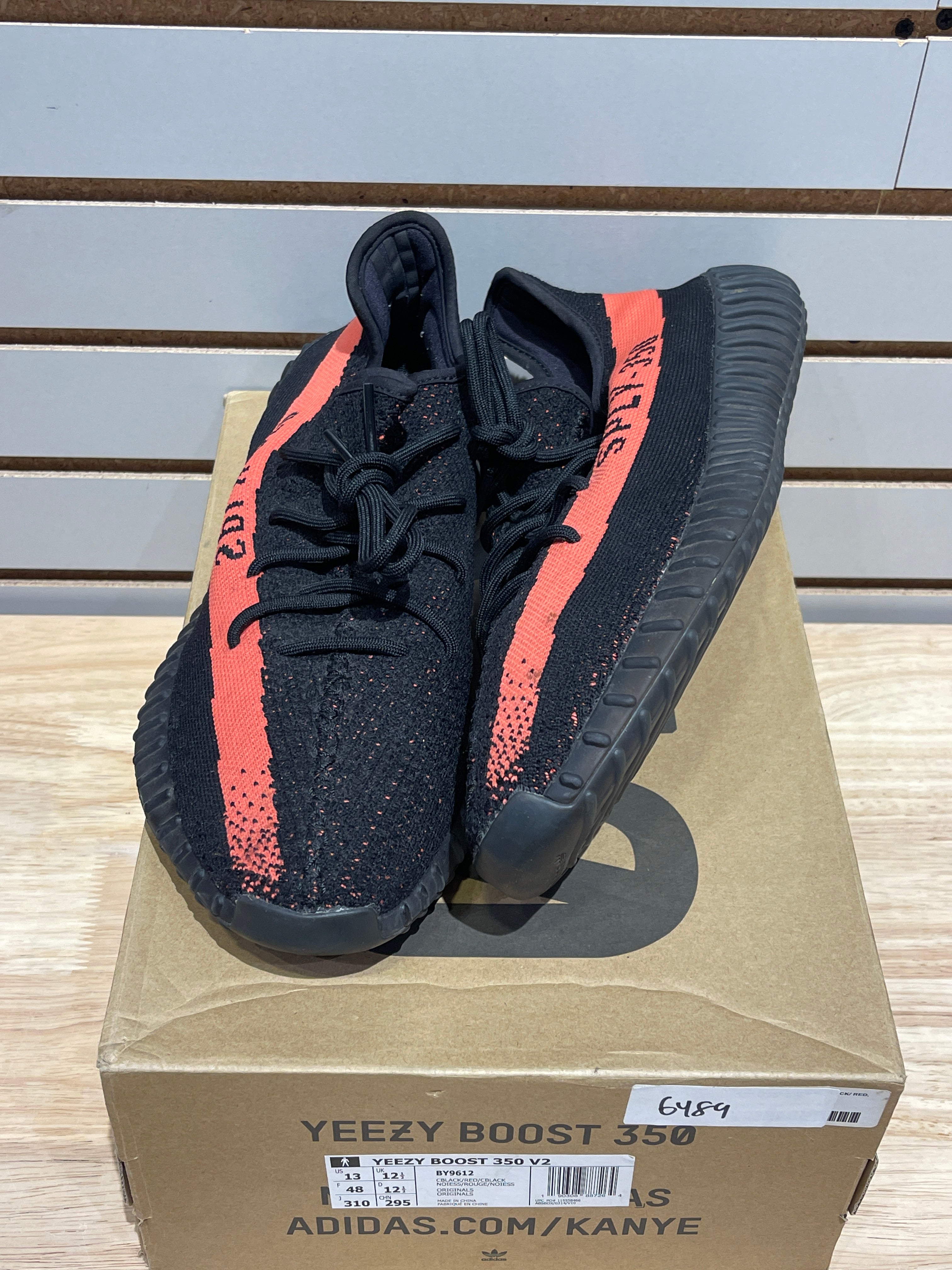 adidas Yeezy Boost 350 V2 Core Black Red Sz 13 – Sneak City