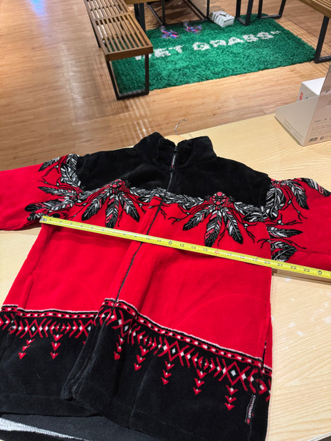 VTG Rare Coastlines Native Full Zip Fleece Sz S