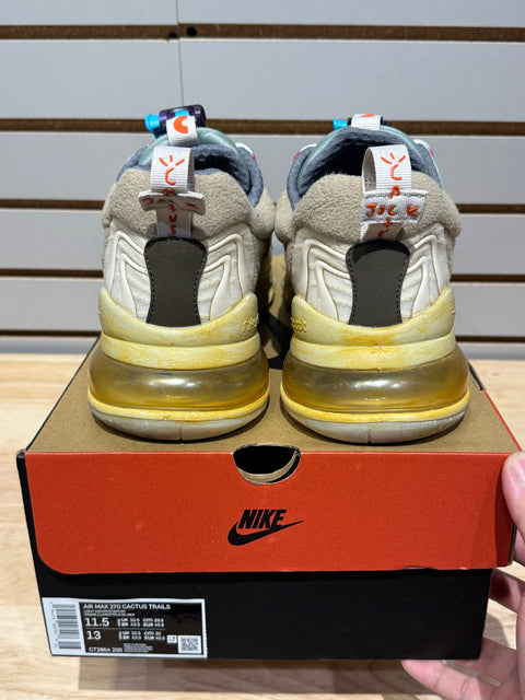 Nike Air Max 270 React ENG Travis Scott Cactus Trails Sz 11.5