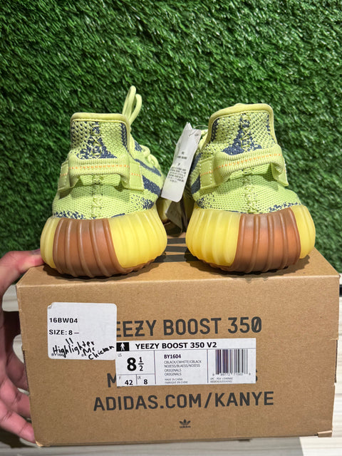 adidas Yeezy Boost 350 V2 Semi Frozen Yellow Sz 9