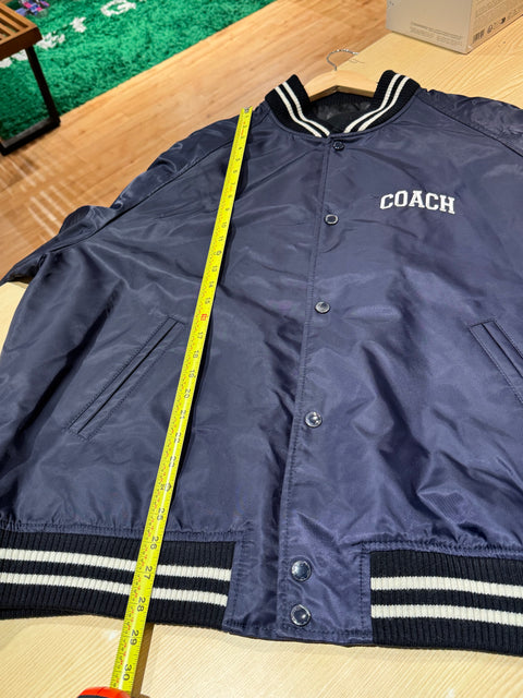 Authentic Coach Navy Bomber Jacket Sz XXL