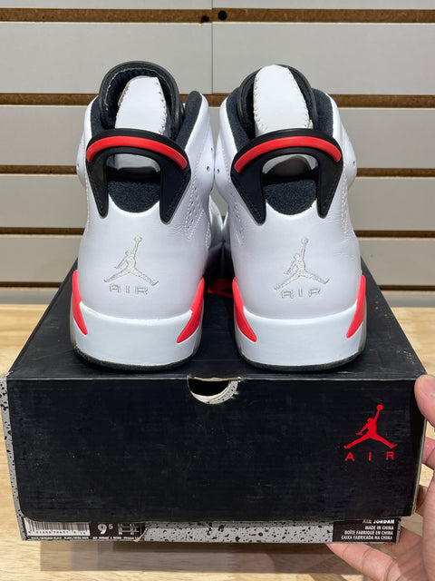 Jordan 6 Retro Infrared White (2014) Sz 9.5