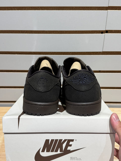 Jordan 1 Retro Low OG SP Travis Scott Velvet Brown Sz 9.5