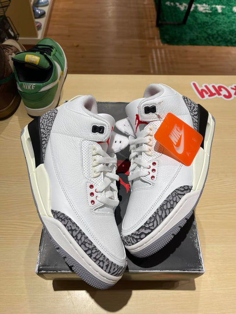 Jordan 3 Retro White Cement Reimagined Sz 8.5