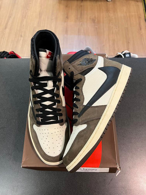 Jordan 1 Retro High OG SP Travis Scott Mocha Sz 14