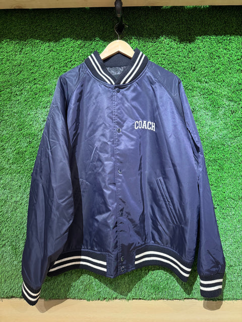 Authentic Coach Navy Bomber Jacket Sz XXL