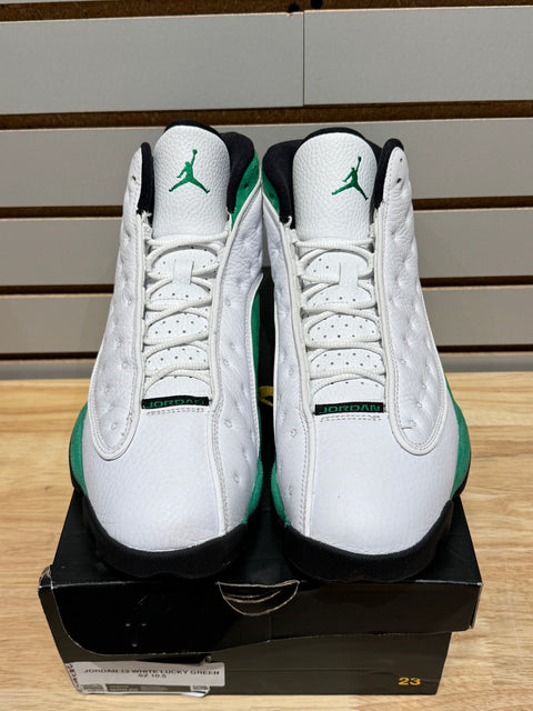 Jordan 13 Retro White Lucky Green Sz 10.5