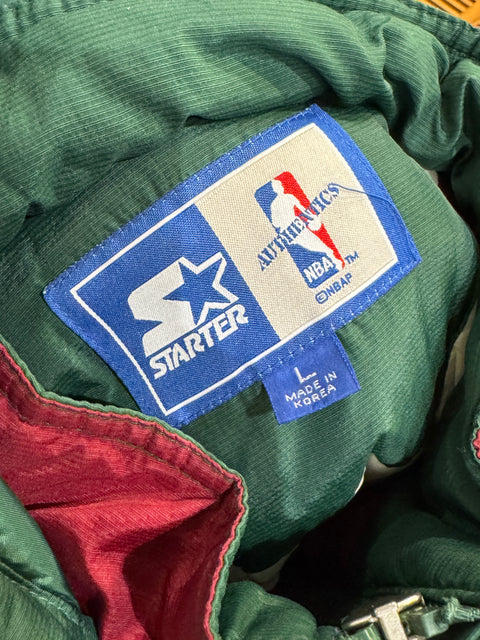 Vintage Seattle Supersonics Starter Puffer Jacket Maroon Sz L
