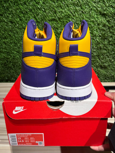 Nike Dunk High Lakers Sz 13M