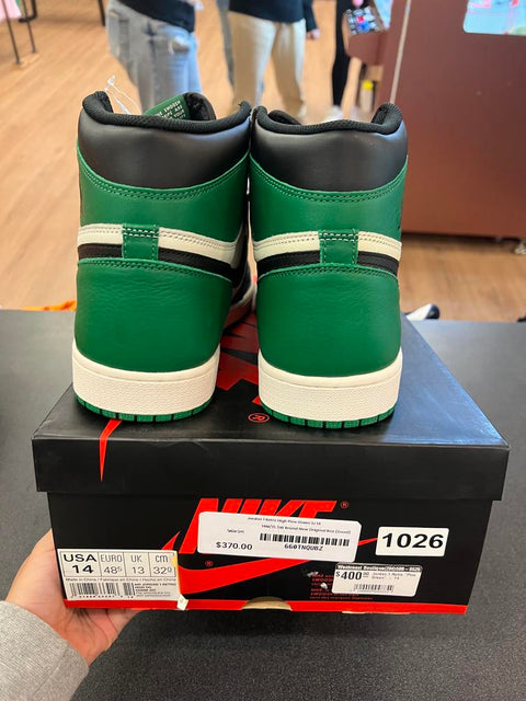 Jordan 1 Retro High Pine Green Sz 14