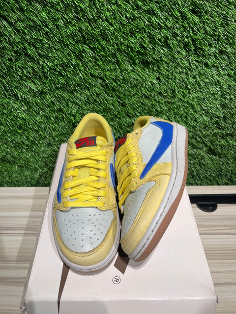 Jordan 1 Retro Low OG SP Travis Scott Canary (Women's) Sz 4M/5.5W