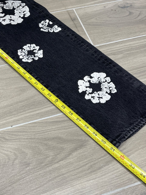 Denim Tears x Levi's Cotton Wreath 501 Black Jeans 33x32