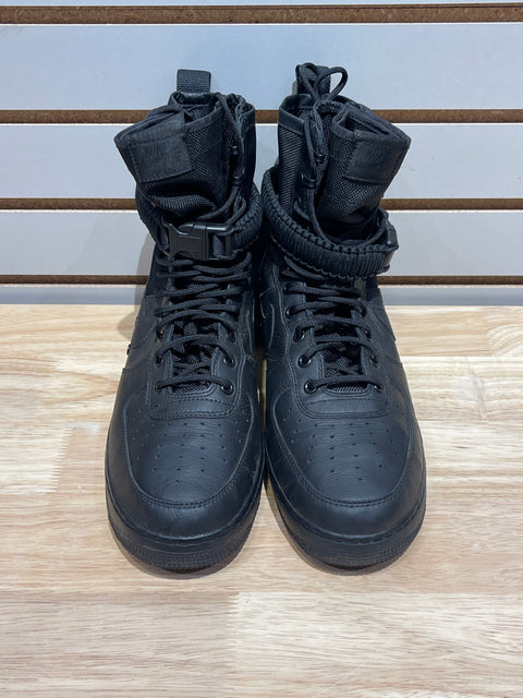 Nike SF Air Force 1 High Triple Black Sz 12