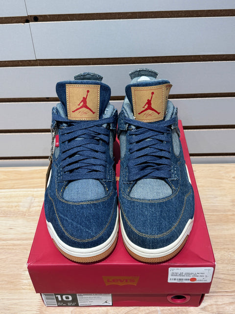 Jordan 4 Retro Levi's Denim (Blank Tag) Sz 10