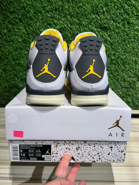 Jordan 4 Retro Vivid Sulfur (Women's) Sz 9W/7.5M