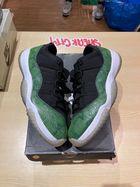 Jordan 11 Retro Low Green Snakeskin