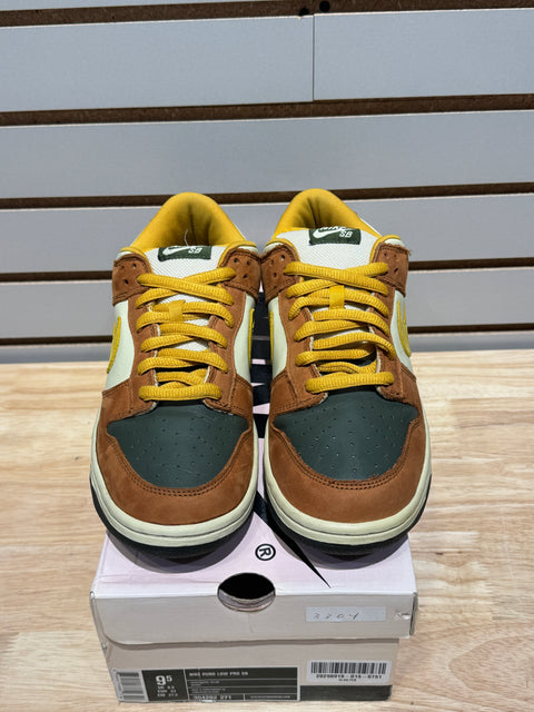 Nike SB Dunk Low Vapour Mineral Yellow Sz 9.5