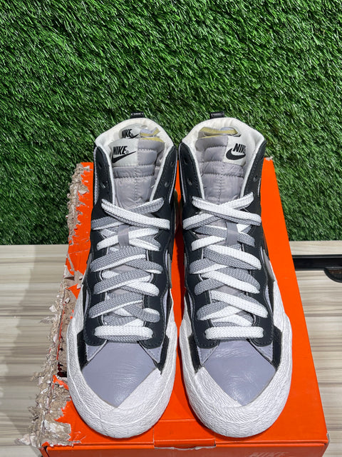 Nike Blazer Mid sacai Black Grey Sz 7.5M