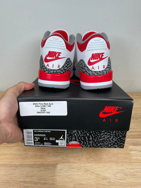 Jordan 3 Retro Fire Red (2022) (PS)