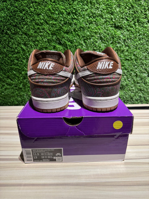 Nike SB Dunk Low Pro Paisley Brown Sz 11.5M
