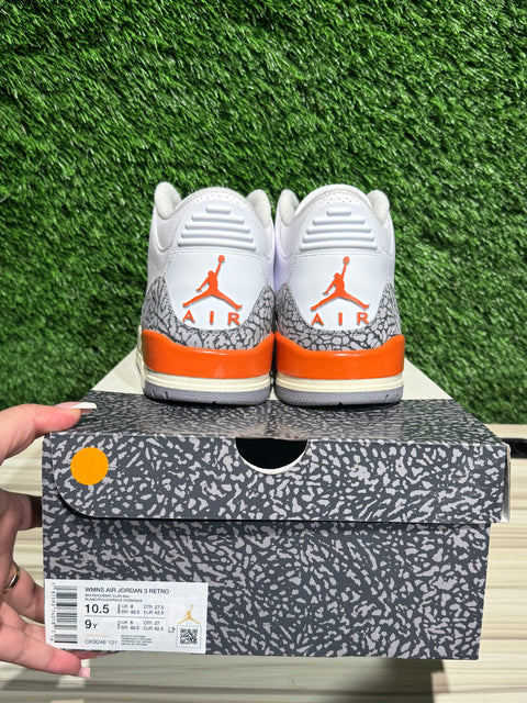Jordan 3 Retro Georgia Peach (Women's) Sz 9M