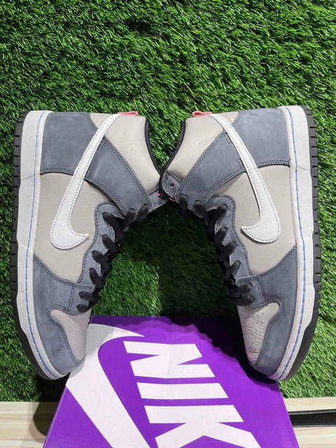 Nike SB Dunk High Pro Medium Grey Pink Sz 11