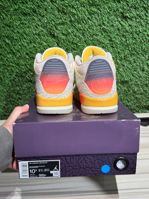 Jordan 3 Retro SP J Balvin Medellín Sunset Sz 10.5