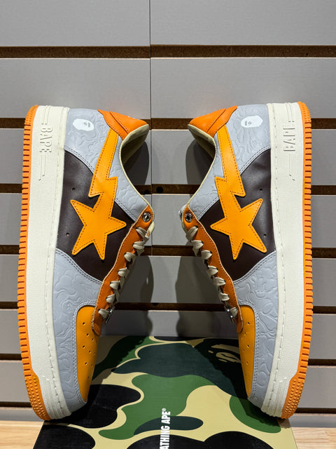 Bapesta Low M2 Orange Sz 12