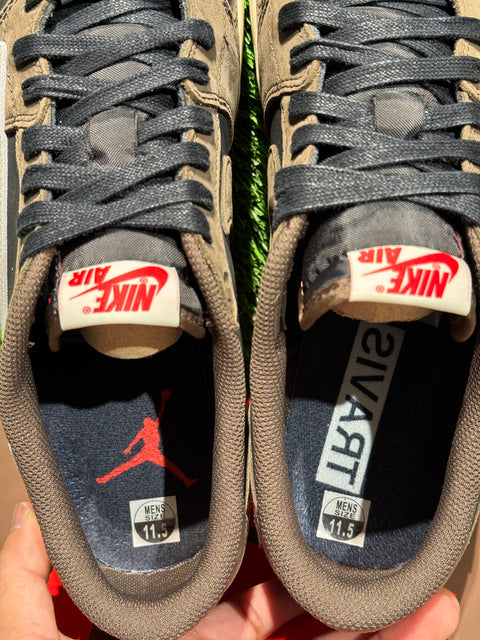 Jordan 1 Retro Low OG SP Travis Scott Mocha Sz 11.5