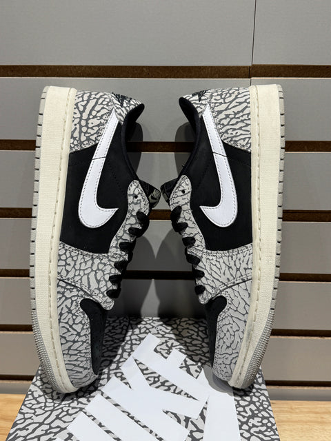 Jordan 1 Retro Low OG Black Cement Sz 9