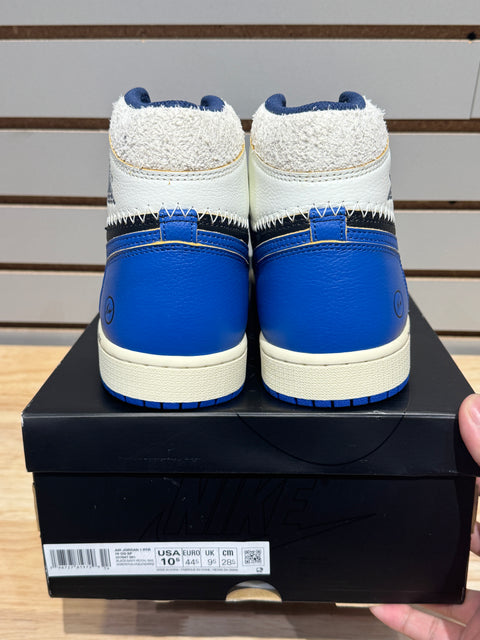 Jordan 1 Retro High OG SP Fragment x Union LA Sport Royal Sz 10.5