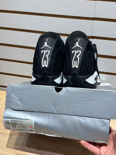 Jordan 14 Retro Black White Sz 13