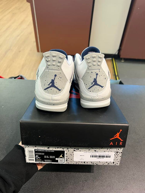 Jordan 4 Retro Midnight Navy (GS) Sz 5Y