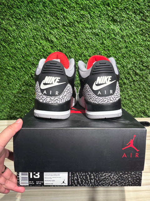 Jordan 3 Retro Black Cement (2018) Sz 13M