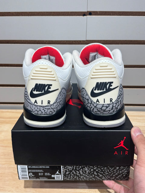 Jordan 3 Retro White Cement Reimagined (GS) Sz 6Y
