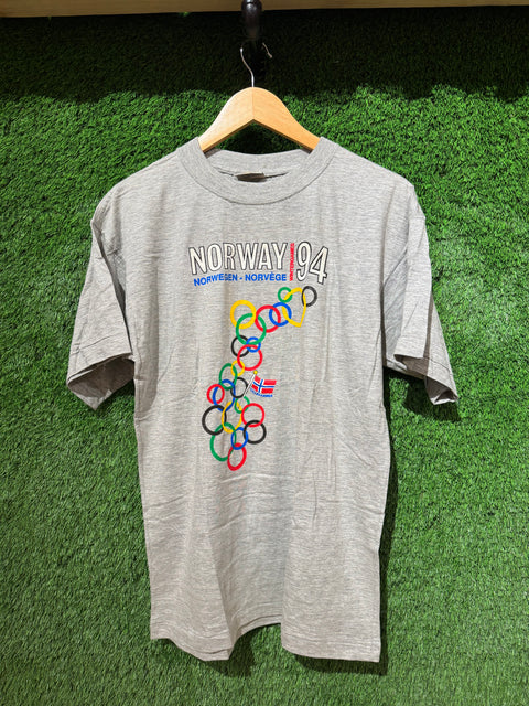 Rare VTG 1994 Norway Winter Olympics Tee Sz L