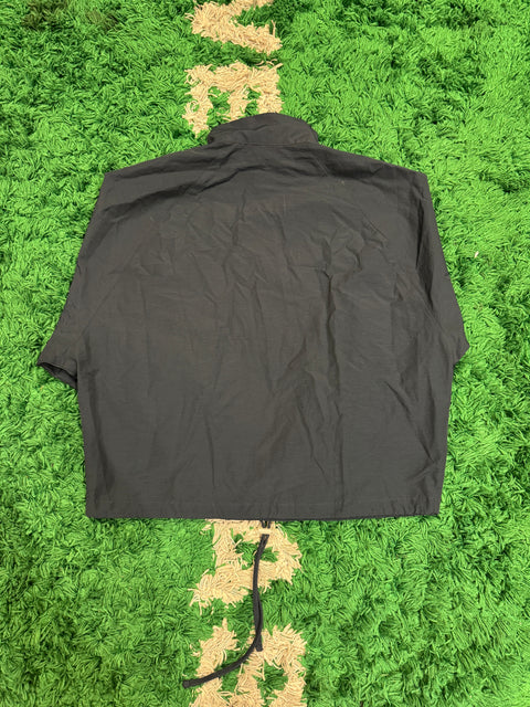 Essentials Navy Pull Over Half Zip Windbreaker Jacket Sz S