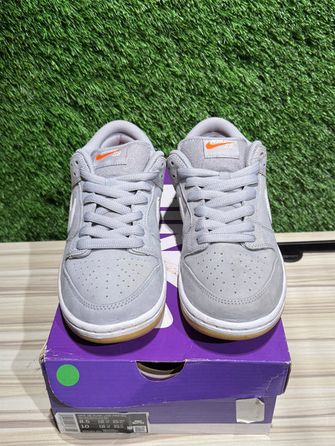 Nike SB Dunk Low Pro ISO Orange Label Wolf Grey Gum Sz 8.5M
