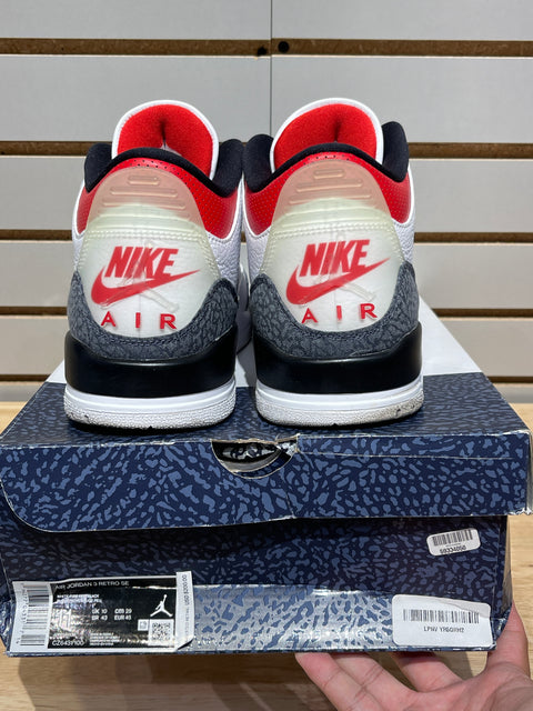 Jordan 3 Retro SE Fire Red Denim (2020) Sz 11