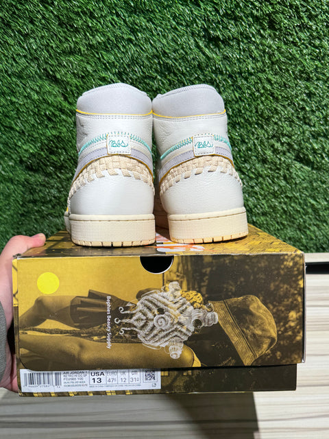 Jordan 1 Retro High OG SP Union LA Bephies Beauty Supply Summer of ‘96 Sz 13