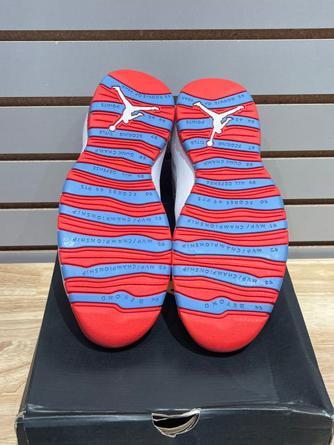 Jordan 10 Retro Chicago Flag Sz 9.5M