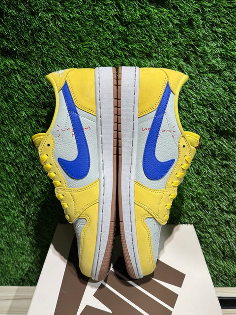 Jordan 1 Retro Low OG SP Travis Scott Canary (Women's) Sz 10.5M.