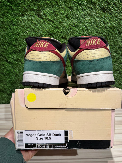 Nike Dunk Low SB Vegas Gold Sz 10.5M
