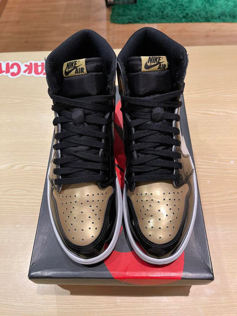 Jordan 1 Retro High NRG Patent Gold Toe Sz 11